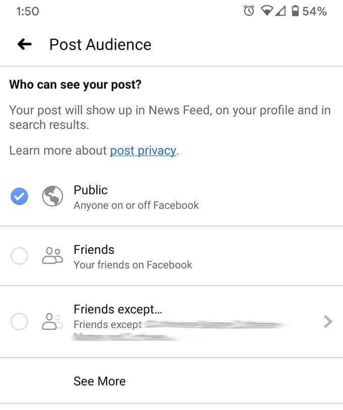 09MobilePostAudienceOptions - Online Tech Tips How to Allow Sharing on Facebook Posts image 9 - 09MobilePostAudienceOptions