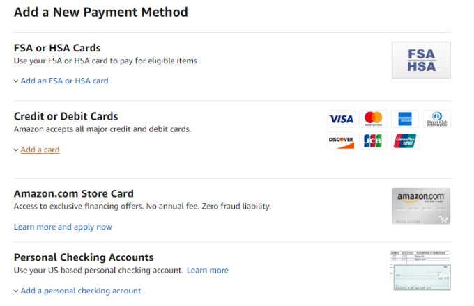 add-new-payment - Online Tech Tips Add Your PayPal Cash Card to Amazon image 2 - add-new-payment