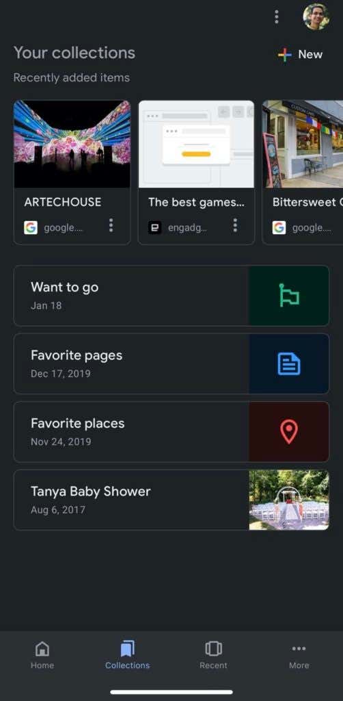 google-app-collections-1 - Online Tech Tips What Is Collections on the Google App? image - google-app-collections-1