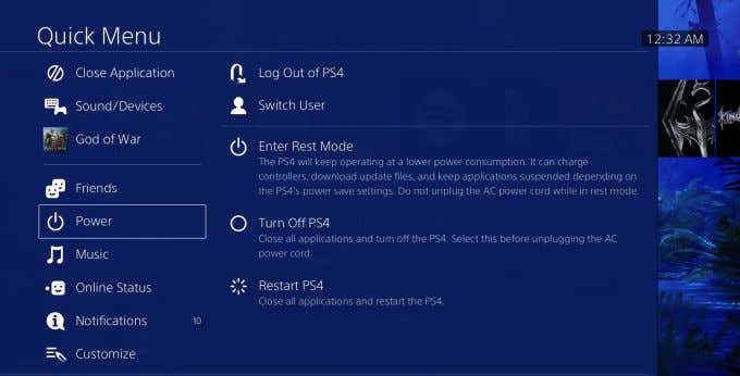 quickmenu - Online Tech Tips Use Your Controller to Turn Off Your PS4 image 3 - quickmenu