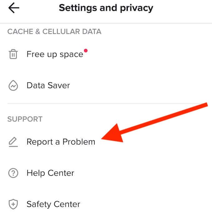 settings-support - Online Tech Tips How to Go Live on TikTok image 6 - settings-support