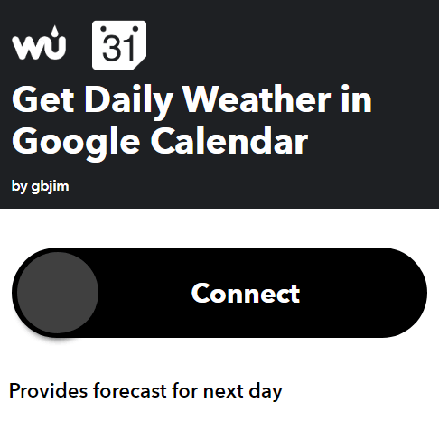 18GetDailyWeather - Online Tech Tips Connect Google Calendar to Weather Underground Using IFTTT image 3 - 18GetDailyWeather