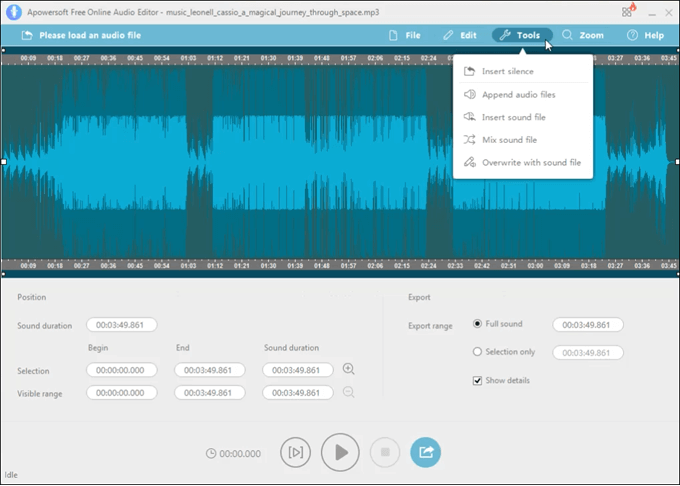 apowersoft - Online Tech Tips Light-Weight Sound Editors Online image 4 - apowersoft