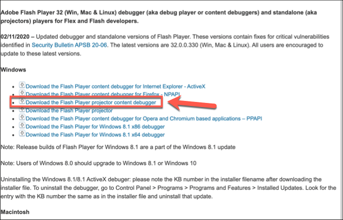 Download-Flash-Player-Projector-Debugger - Online Tech Tips Using The Adobe Flash Player In 2020 & Beyond image - Download-Flash-Player-Projector-Debugger