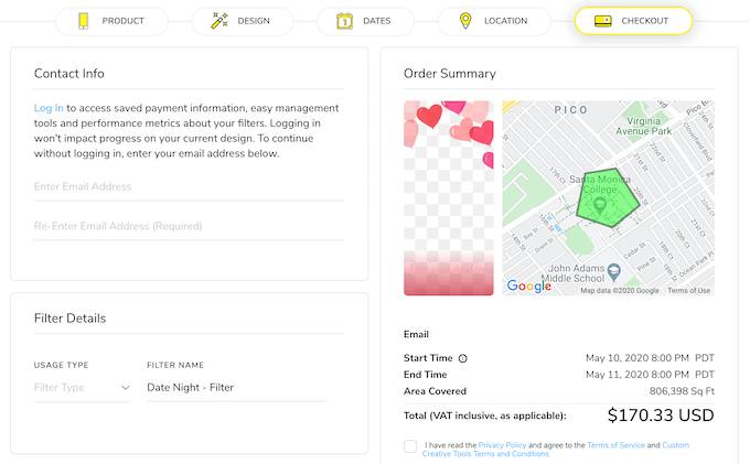 filter_checkout - Online Tech Tips How To Make A Paid Snapchat Filter On Your Computer image 6 - filter_checkout