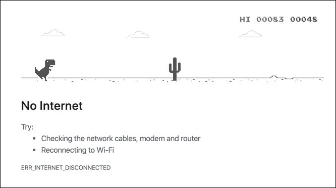Google-Dinosaur-Game - Online Tech Tips Google Dinosaur Game (Google Chrome) image - Google-Dinosaur-Game