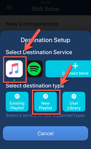 iOS-SongShift-Destination-New-Playlist - Online Tech Tips Using SongShift to Convert a Spotify Playlist to Apple Music on iOS image 9 - iOS-SongShift-Destination-New-Playlist