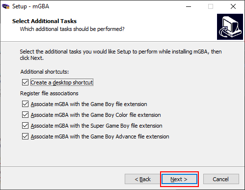 mGBA-Setup-Additional - Online Tech Tips Installing The mGBA Emulator image 4 - mGBA-Setup-Additional