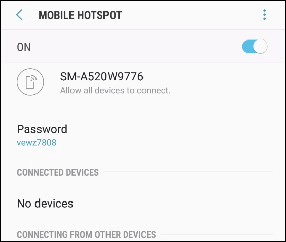 mobile-hotspot-on - Online Tech Tips How to Tether to Your Mobile Device Safely image - mobile-hotspot-on