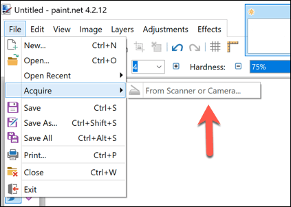 Paint-NET-Acquire-Image - Online Tech Tips Creating Basic Images In Paint.NET image 8 - Paint-NET-Acquire-Image
