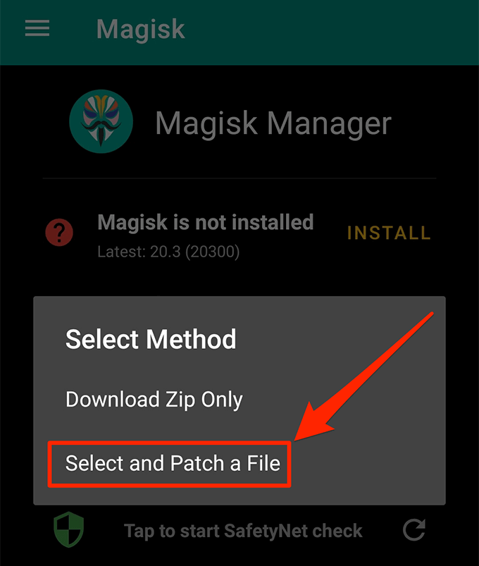 patch-file-magisk - Online Tech Tips Rooting And Installing a Custom Recovery On The Samsung Galaxy S10 image 2 - patch-file-magisk
