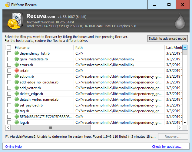 recuva - Online Tech Tips Portable Apps to the Rescue image - recuva