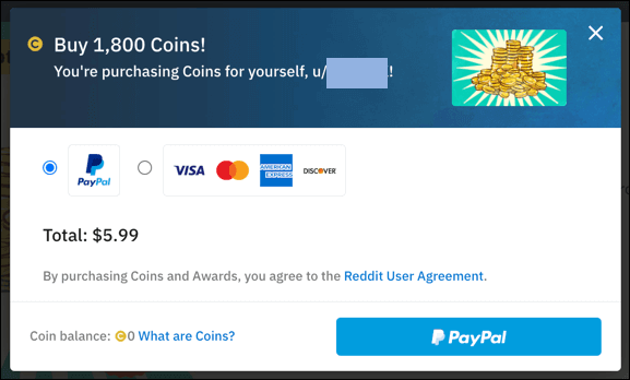 Reddit-Coins-Purchase-Menu - Online Tech Tips How to Purchase Reddit Premium And Reddit Coins image 5 - Reddit-Coins-Purchase-Menu