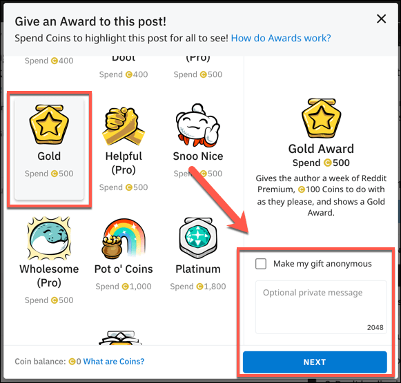Reddit-Give-Award-Options - Online Tech Tips How to Gift Reddit Awards to Other Users image 2 - Reddit-Give-Award-Options