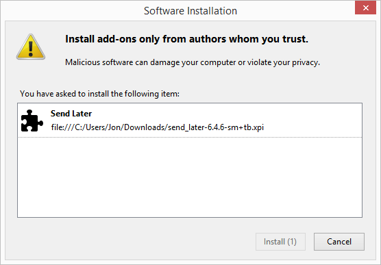 thunderbird-addon-install - Online Tech Tips - thunderbird-addon-install