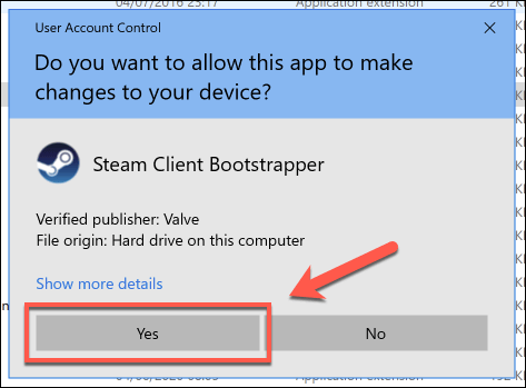Windows-Steam-UAC-Window-1 - Online Tech Tips How to Run Steam as Admin on Windows image 9 - Windows-Steam-UAC-Window-1